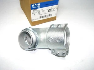 Eaton Crouse Hinds 1741 Clamp Type 90 deg Angel Insulated Conduit Fitting 1-1/2" - Picture 1 of 3