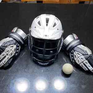 Lacrosse helmet Cascade WarriorAdrenaline 7.0 series gloves 13 black, b…
