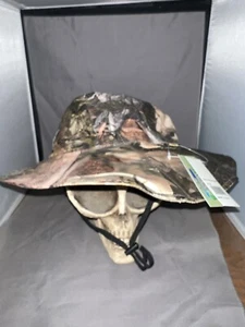 Waterproof Camo Boonie Hat Adjustable Size Fleece Lined - Picture 1 of 6