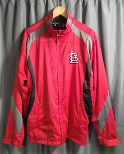 St. Louis Cardinals Jacket Men's MLB Red Full Zip Long Sleeve Size Large - Picture 1 of 6