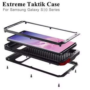 Custodia Samsung S10 S20 S21 S22 S23 robusta struttura in metallo + silicone antiurto - Foto 1 di 33
