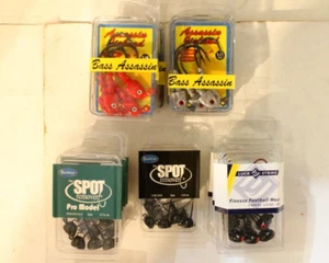 Lot of 15 - 28 Assassin Jig Heads, 25 Buckeye Spot Remover, 15 Football Heads - Picture 1 of 6