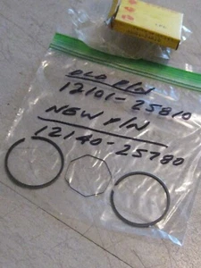SUZUKI TM75/TS75 PISTON RINGS 0.25 OVER NOS! - Picture 1 of 1