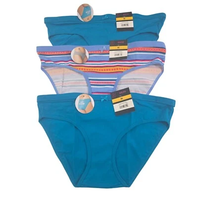 No Boundaries 3-Pack Cotton Spandex Lazy Weekend Bikini Panties – Size Medium - Image 1 of 4