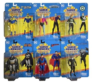 McFarlane DC Super Powers Wave 8 JUEGO COMPLETO de 6 Superman/Batman/Manta Negra - Imagen 1 de 21