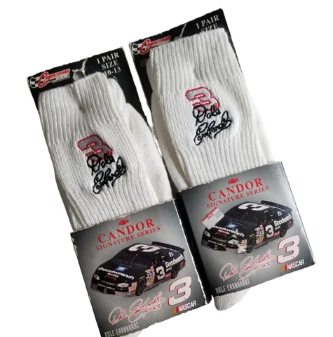 Dale Earnhardt Sr 3 Vintage 1997 Socks New Old Stock Racing Advertising 2 Pairs Cover