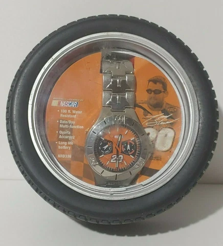 Tony Stewart #20  Official Nascar Wrist Watch in Tire - Quartz NRD336 Cover