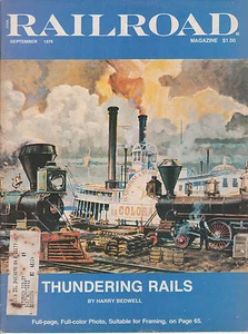 RAILROAD MAGAZINE 9/76 PENN CENTRAL ROSTER CN 6060 STEAM DIESEL TRACTION FICTION - Picture 1 of 2