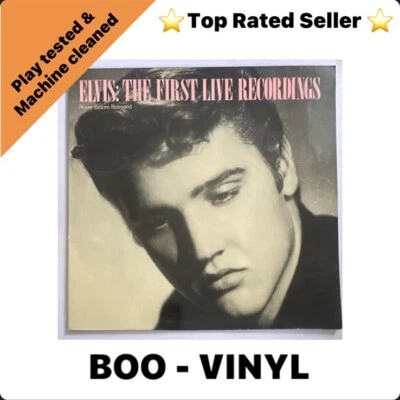 Elvis Presley - The First Live Recordings Vinyl LP Album  1984 PG89387  EX / VG+ - Image 1 of 4