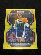 Andrew Nembhard RC Gold Prizm 7/10 2022-23 Panini Prizm DP Basketball