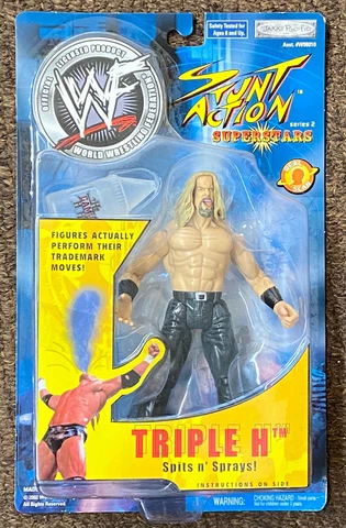 Jakks WWF Triple Stunt Action Spits & Sprays Action Figure Sealed New - TCCCX Cover