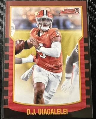 2021 -22 Bowman University D.J. Uiagalelei  2000 Bowman  #2KB-2 Clemson Tigers - Image 1 of 2