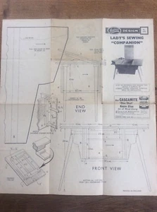 Vintage Hobbies Magazine Design Sheet Lady’s Sewing Companion - Picture 1 of 2