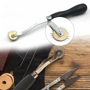 Herramienta de mano artesanal para coser ranura de cuero borde de pliegue - Imagen 1 de 9