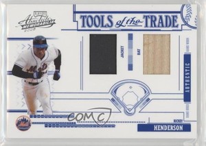 2005 Playoff Absolute Memorabilia Blue Double Materials Rickey Henderson HOF