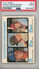 1973 Topps #615 Rookie Mike Schmidt RC HOF PSA 2 Philadelphia Phillies