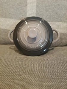 Le Creuset 10cm Mini Round Cocotte Flint Seconds New - Picture 1 of 4