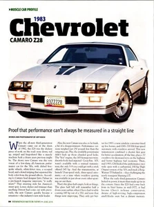1983 Chevrolet Camaro Z28 Article Hemmings Motor News Muscle Car Profile - Picture 1 of 2