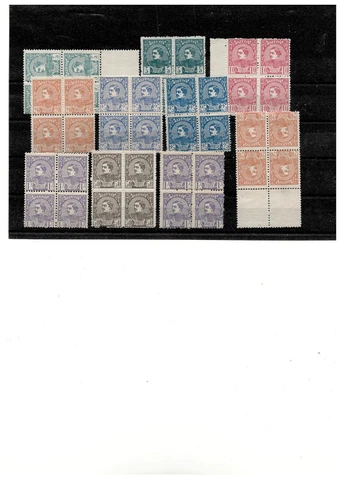 Serbia  collection  1880.  King  Milan lot  stamps  in  block  of  four  MNH Cover