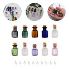  10 Pcs Eisen Farbige Zaubergläser Leere Flaschen Minibehälter