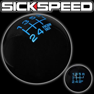 BLACK/BLUE FING FAST SHIFT KNOB 6 SPEED SHORT THROW SHIFTER SELECTOR UN2 KIT K47 - Bild 1 von 1