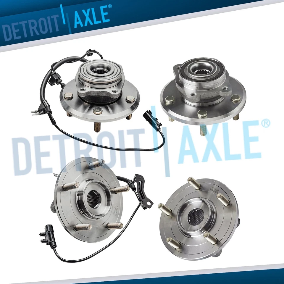 Conjunto de buje y cojinete de rueda delantera y trasera para Dodge Journey 2009-2018 5 tacos Foto 1 de 4