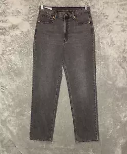 GAP Women 90s Loose High Rise Straight Grunge Retro Faded Wash Denim Jean 8 Tall - Picture 1 of 9