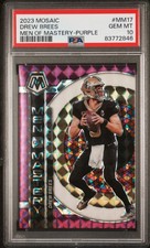 2023 Panini Mosaic Drew Brees Men Of Mastery Purple Power /49 Saints No.MM-17
