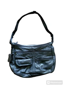 Borsa a tracolla donna Ace pelle nera in pelle ottime condizioni - Foto 1 di 11
