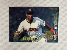 1995 Fleer Barry Bonds - Joe Carter #6 All Star Insert Baseball Card Giants Jays