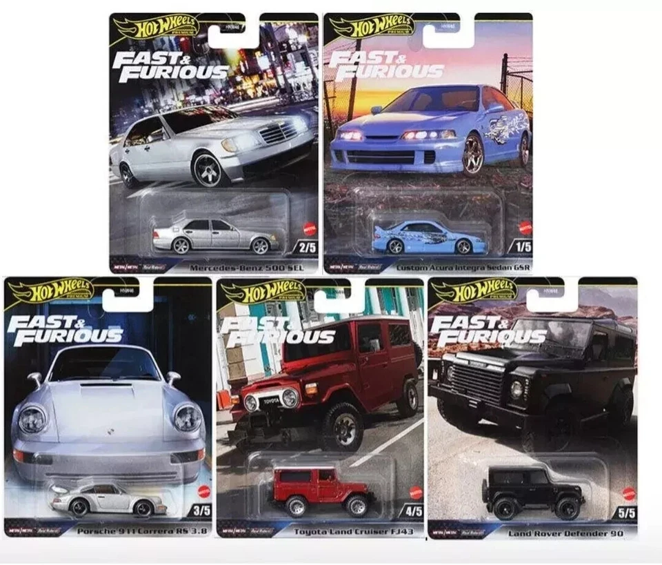 Juego completo de 5 Hot Wheels Premium Fast & Furious 2024 Mix G Foto 1 de 1