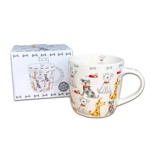 Faithful Friends MULTI DOGS Gift Boxed Fine China Mug - Coffee Cup - Dog - Picture 1 of 6
