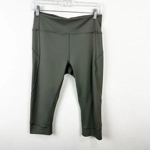 Lululemon In Movement Crop *Everlux 19" Sage Size 10 - Picture 1 of 14