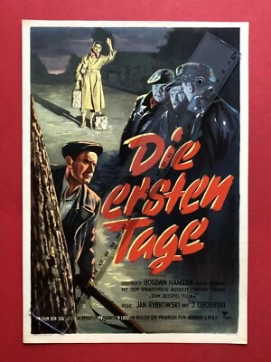 Original DDR Progress Filmplakat in A4 Format 1952 Die ersten Tage   ( F20475 - Bild 1 von 2