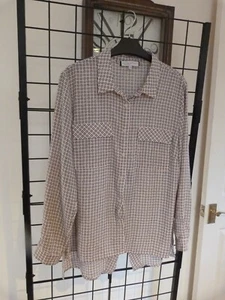 Principles Damen/Damen dünnes Langarm pfirsichfarbenes lässiges Smart Top Shirt 16 Petit - Bild 1 von 7