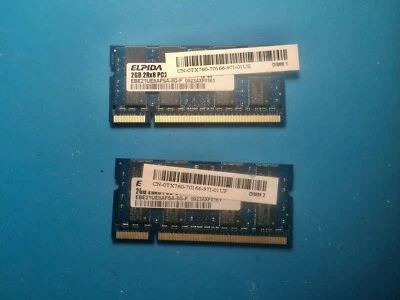 2 x Elpida 2GB PC2-6400 DDR2-800MHz non-ECC Unbuffered (Kit of 2, 4GB Total) - Image 1 of 4