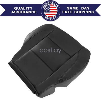 Cubierta de asiento de cuero de repuesto para conductor pasajero negra para Nissan Titan 2005-2015 Foto 1 de 4