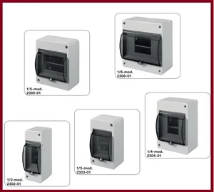 Aufputz Sicherungskasten Kleinverteiler Verteilerkasten IP 30 Hutschiene PE/N - Bild 1 von 12