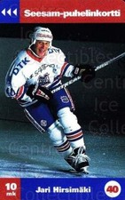 1995-96 Finnish TuTo Turku Phone Cards #14 Jari Hirsimaki