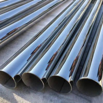 Sonderposten V2A Edelstahl Rundrohr / Rundstahl hochglanzpoliert Ø33,7-48,3 mm