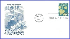 USA5 #4535 U/A ARTCRAFT FDC Garden of Love - Green Vine Leaf - Picture 1 of 1
