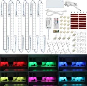 Under Cabinet LED Lights Kit. RGB Color Changing & Super Bright + 5000K - Picture 1 of 9
