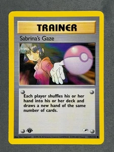 Sabrina's Gaze 125/132 Trainer Karte 1. Edition Gym Heroes Common 2000 Pokemon - Bild 1 von 6
