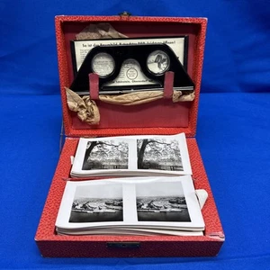 Vtg Deutschland im Raumbild Stereoscope Viewer & Case - 165 Photos - 30’s & 40’s - Picture 1 of 20