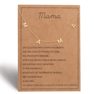 Goldene Mama Halskette für Frauen - Muttertagsgeschenke für neue werdende Mama, werdende... - Bild 1 von 6