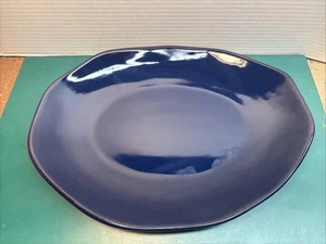 Blue Maxwell Pottery Platter Used Canada Dish 12 Inch - Picture 1 of 12