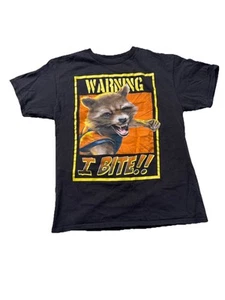 Guardians Galaxy Boys Shirt 2X Kids Gray Rocket Short Sleeve Graphic Cotton - Picture 1 of 4