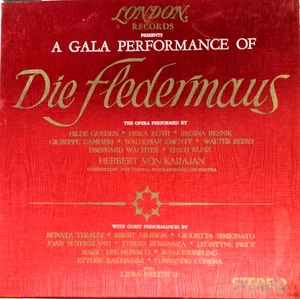 Strauss - Die Fledermaus Von Karajan Vienna Philharmonic London OSA 1319 3LPs - Picture 1 of 12
