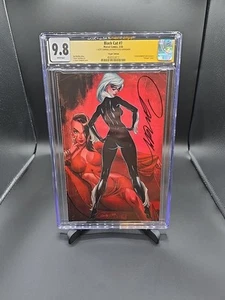 BLACK CAT #7 VIRGIN VARIANT CGC 9.8 SIGNED J SCOTT CAMPBELL JSC MARVEL 2/20 🔥 - Picture 1 of 5
