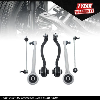 Front Upper Lower Control Arm Sway Bar Link For Mercedes-Benz C230 C320 2001-07 - Image 1 of 4